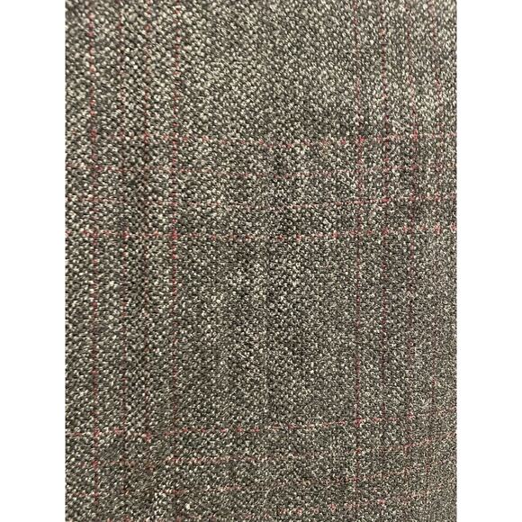 Vintage Hickey Freeman Asheville Wool Over Coat Car Trench Gray Windowpane - Picture 14 of 14